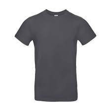 B and C Férfi rövid ujjú póló B&amp;C #E190 T-Shirt -3XL, Sötétszürke férfi póló