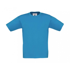 B and C Gyerek rövid ujjú póló B and C Exact 150/kids T-Shirt 7/8 (122/128), Atoll kék