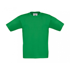 B and C Gyerek rövid ujjú póló B and C Exact 190/kids T-Shirt 12/14 (152/164), Kelly zöld