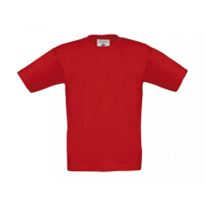 B and C Gyerek rövid ujjú póló B and C Exact 190/kids T-Shirt 7/8 (122/128), Piros gyerek póló