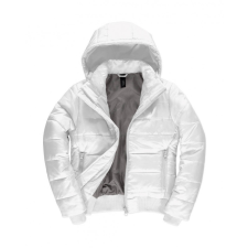 B and C Női kapucnis hosszú ujjú kabát B and C Superhood/women Jacket XL, Fehér/Meleg Szürke női dzseki, kabát
