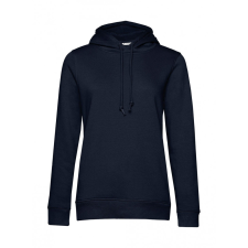 B and C Női kapucnis hosszú ujjú organikus pulóver B and C Organic Hooded /women M, Sötétkék (navy) női pulóver, kardigán