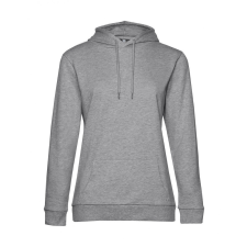 B and C Női kapucnis hosszú ujjú pulóver B and C #Hoodie /women French Terry L, Heather szürke női pulóver, kardigán