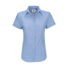B and C Női rövid ujjú blúz B and C Oxford SSL/women Shirt 6XL, Oxford kék blúz