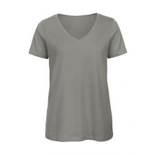 B and C Női rövid ujjú organikus felső B and C Organic Inspire V /women T-Shirt XL, Világos szürke női póló