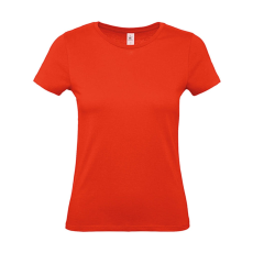 B and C Női rövid ujjú póló B&C #E150 /women T-Shirt -2XL, Tűzpiros