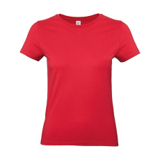 B and C Női rövid ujjú póló B&C #E190 /women T-Shirt -3XL, Piros