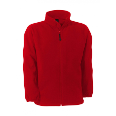 B and C Uniszex hosszú ujjú polár B and C WindProtek Waterproof Fleece Jacket M, Piros