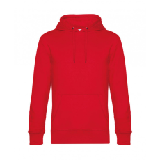 B and C Uniszex kapucnis hosszú ujjú pulóver B and C KING Hooded XL, Piros