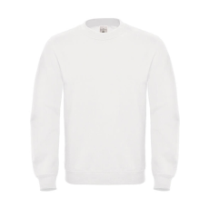 B and C Uniszex pulóver B&C Crew Neck Sweatshirt - WUI20 - XL, Fehér