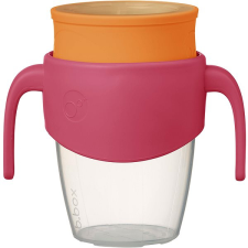 b.box 360°-os szivárgásmentes tanulópohár, 250 ml rózsaszín/narancs babaétkészlet