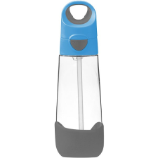 b.box Kulacs szívószállal 600 ml - kék/szürke kulacs, kulacstartó