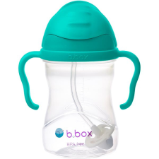 b.box Pohár szívószállal - nefritzöld 240 ml babaétkészlet