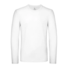  B&C EXACT 150 unisex hosszú ujjú póló B03E, White-2XL férfi póló