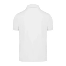  B&C gyűrűs fonású galléros férfi rövid ujjú póló O03, White-2XL férfi póló