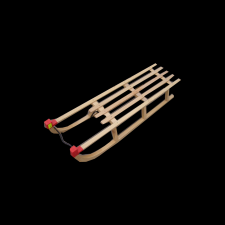 B ÉS SZ SZÁNKÓ NATÚR FA 24X30X120CM szánkó