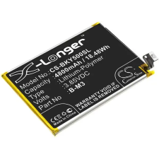  B-M3 Telefon akkumulátor 4800 mAh mobiltelefon akkumulátor
