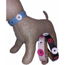  BA1520 Nyakörv bélelt 20/35 bőrvirág nyakörv, póráz, hám kutyáknak