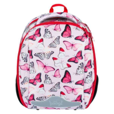 BAAGL ergonomikus iskolatáska, merevfalú - Red Butterfly iskolatáska
