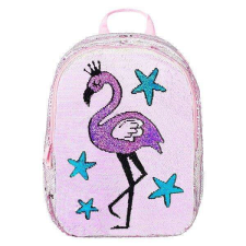BAAGL flitteres ergonómiai iskolatáska, hátizsák - Flamingo iskolatáska