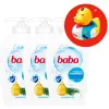 Baba antibakteriális folyékony Szappan Eukaliptusz 3x250ml + Ajándék Gumikacsa