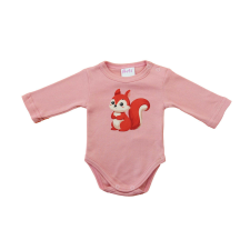 Baba body, hosszú ujjú,Mókus mintával kombidressz, body