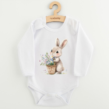 Baba body nyomtatással New Baby Nyuszi virággal, vel. 86 (12-18 h) kombidressz, body