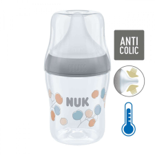 Baba cumisüveg NUK Perfect Match Temperature Control 150 ml szürke cumisüveg
