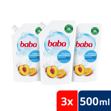 Baba folyékony szappan utántöltő tej és gyümölcs illattal 3x500 ml tisztító- és takarítószer, higiénia