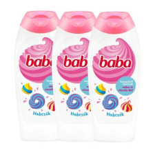 Baba Habcsók Tusfürdő Málna és Rózsafa 3x400ml tusfürdők