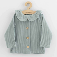  Baba kabátka gombokkal  New Baby Luxury clothing Laura szürke, vel. 62 (3-6 h)