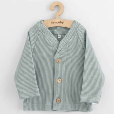  Baba kabátka gombokkal  New Baby Luxury clothing Oliver szürke, vel. 74 (6-9 h)