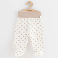 Baba lábfejes nadrág New Baby Classic II csillagokkal bézs gyerek nadrág