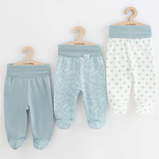  Baba lábfejes nadrág New Baby Classic II Uni 3 db menta, vel. 62 (3-6 h)