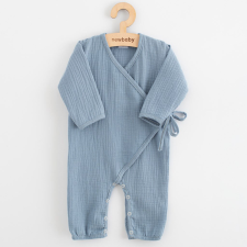 Baba muszlin kezeslábas New Baby blue rugdalózó