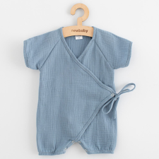Baba nyári muszlin kezeslábas New Baby blue rugdalózó