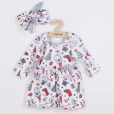 Baba nyári ruha fejpánttal New Baby Christmas, vel. 68 (4-6 h) lányka ruha