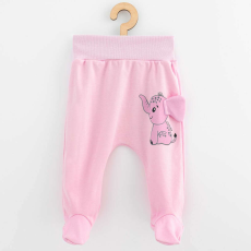  Baba pamut lábfejes nadrág New Baby Happy Elephant pink