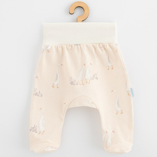 Baba pamut lábfejes nadrág New Baby Libák, vel. 74 (6-9 h) gyerek nadrág