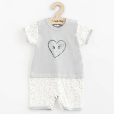 Baba pamut nyári kezeslábas New Baby Szivecske, vel. 68 (4-6 h) gyerek szandál