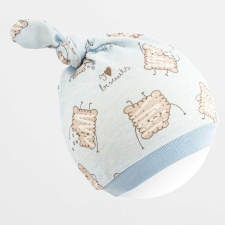 Baba pamut sapka New Baby Biscuits kék, vel. 68/74 gyerek sapka