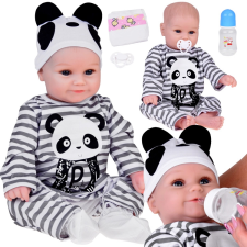  Baba Panda kezeslábasban 45cm baba