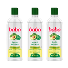 Baba Sampon Avokádóolajjal Sérült és Száraz Hajra 3x400ml sampon