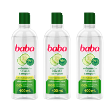 Baba Sampon Uborkakivonattal Vékonyszálú Hajra 3x400ml sampon