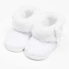 Baba téli csipke csizma New Baby 3-6 h fehér, vel. 3-6 m gyerek csizma, bakancs
