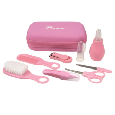 Babaápoló szett, Momini, PINKY, rózsaszín babaápolási kellék