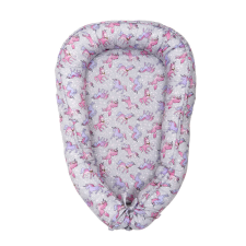  babafészek szilikongolyó töltettel, kivehető kókuszbetéttel vagy szivacsbetéttel 40*70 cm babafészek