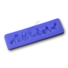  Babajátékok sorminta fondant szilikon forma sütés és főzés