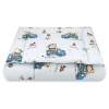 Babastar BS Ágynemű HUZAT 2 részes 100x135cm - Kék Dinó autó