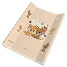 Babastar merev pelenkázó lap 50*70 cm - Világos beige őzike&róka pelenkázó matrac